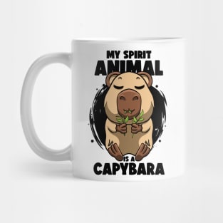 Don't Worry be Capy Funny Capybara Face Zoo Rodent Capybaras Mug